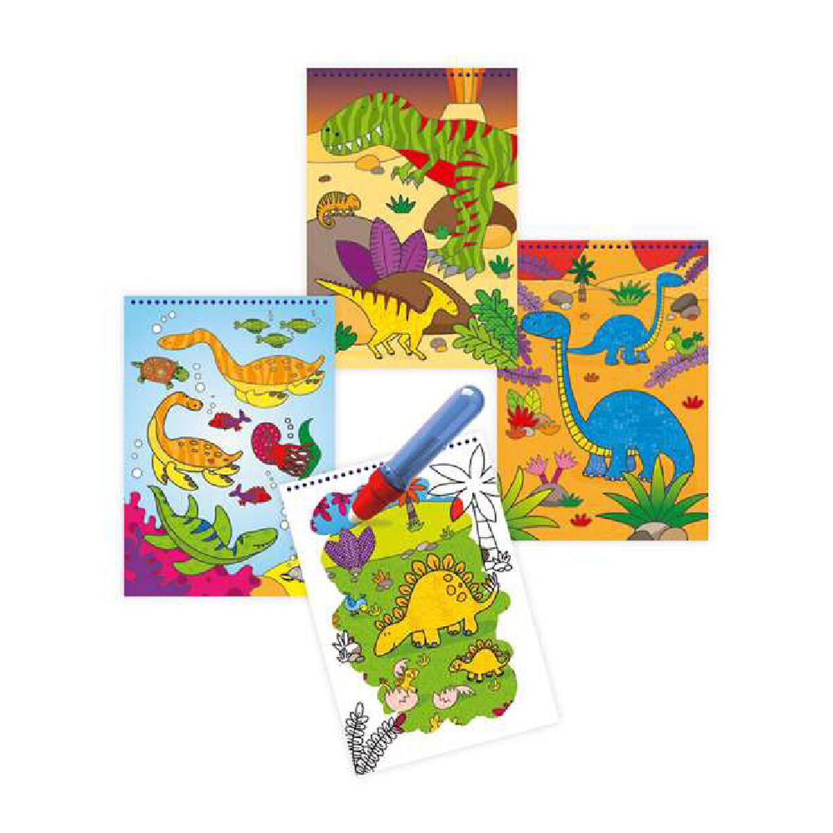 Bloco com Desenhos para Colorir Water Magic Diset A3079H